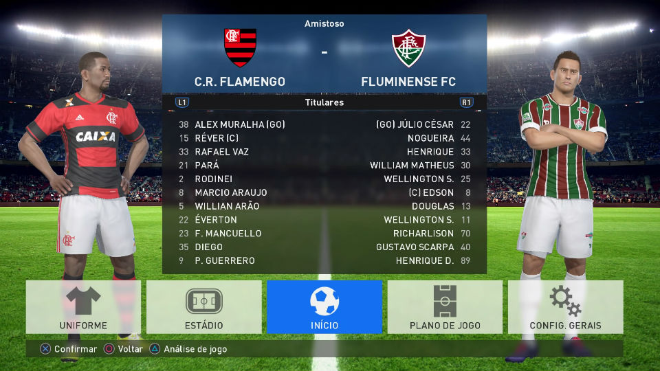 Flamengo Fluminense PES 2017