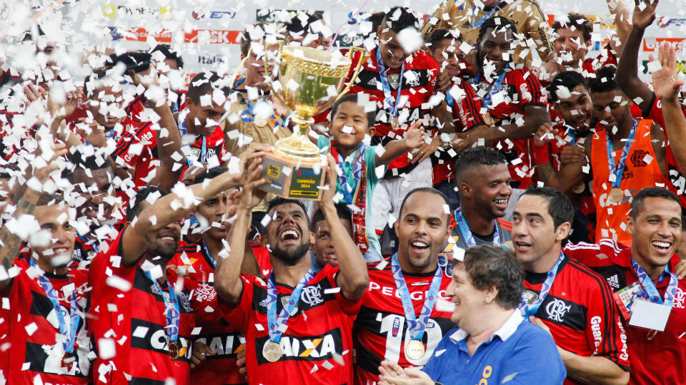 Léo Moura Flamengo campeão Carioca 2014