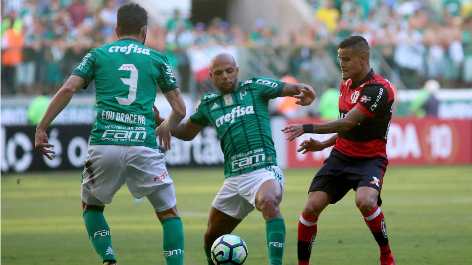 Felipe Melo Everton Flamengo Palmeiras 2017