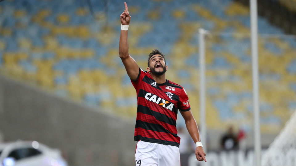 Henrique Dourado Flamengo Santa Fé Libertadores
