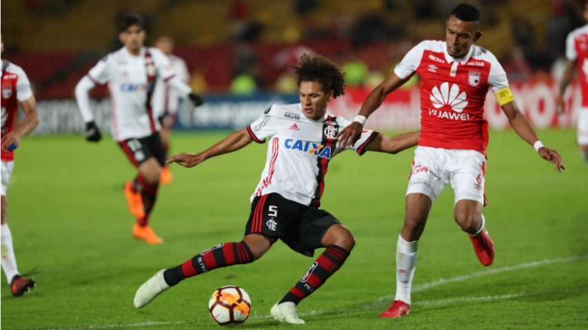 Willian Arão Santa Fé Flamengo 2018