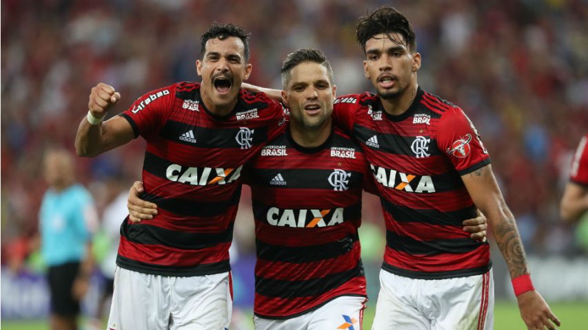 Henrique Dourado Diego Lucas Paquetá Flamengo 2018