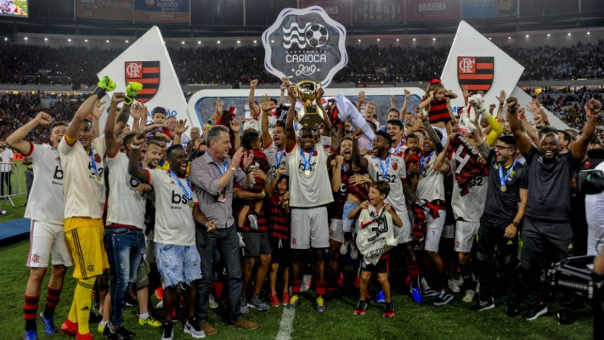 Flamengo campeão carioca 2019 taça Juan