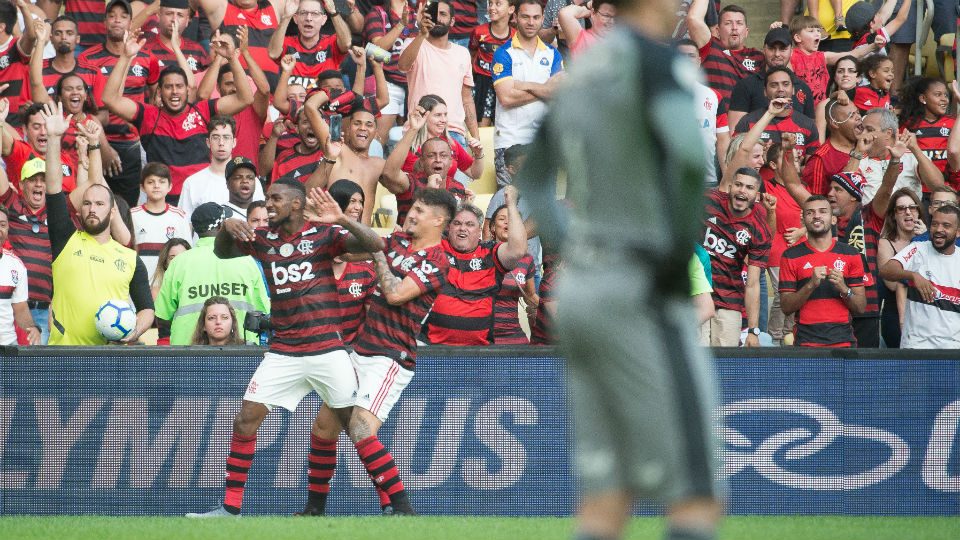Gerson gol primeiro Flamengo Botafogo 2019