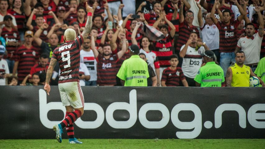 Gabigol Flamengo gol Santos Maracanã Brasileiro 2019