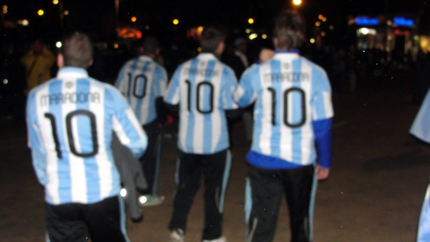 camisas Maradona Copa 2010