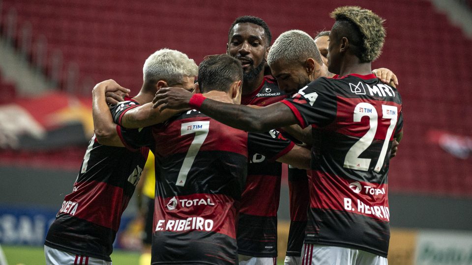 Flamengo Palmerias gol comemoração 2021