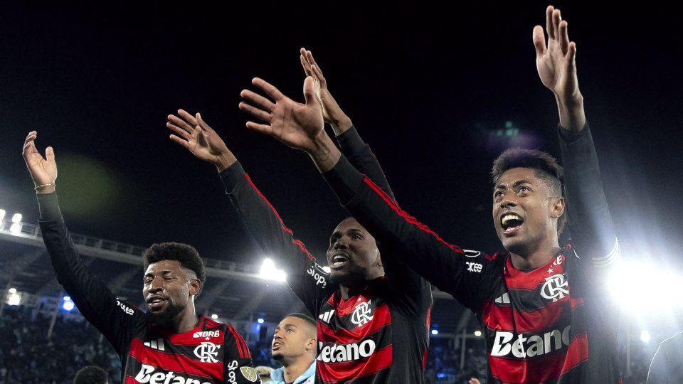 Comemoração Flamengo Racing Libertadores 2025