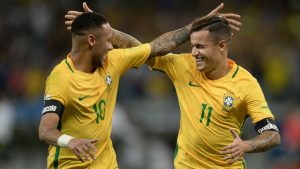Neymar Philippe Coutinho Seleção Brasileira Brasil Argentina Mineirão