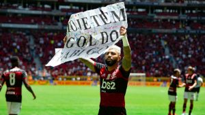 Gabigol plaquinha Supercopa do Brasil Flamengo